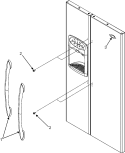 HANDLES (MSD2651HEB / Q / S - SERIES 53) Diagram and Parts List for  Maytag Refrigerator