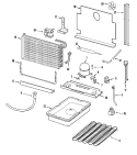 Part Location Diagram of WPW10445742 Whirlpool Fan Blade and Spring Clip
