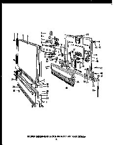 Section 9 Diagram and Parts List for  Caloric Dishwasher