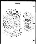 Part Location Diagram of WP660533 Whirlpool Surface Burner - 8 Inch - 2600W