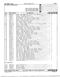 Doors Page 3 Diagram and Parts List for  Admiral Refrigerator