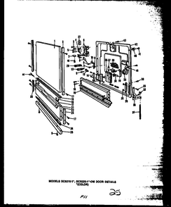 Section 13 Diagram and Parts List for  Caloric Dishwasher