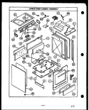 LOWER OVEN CABINET ASSY Diagram and Parts List for  Caloric Range