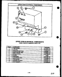 UPPER OVEN ELECTRICAL COMPONENTS Diagram and Parts List for  Caloric Range