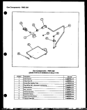 GAS COMPONENTS - RWS 202 Diagram and Parts List for  Caloric Range