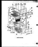 CABINET ASSY Diagram and Parts List for  Caloric Refrigerator