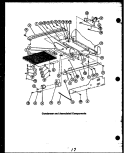 CONDENSER AND ASSOCIATED COMPONENTS Diagram and Parts List for  Caloric Refrigerator