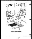 COMPRESSOR AND WATER DRAIN SYSTEM Diagram and Parts List for  Caloric Refrigerator