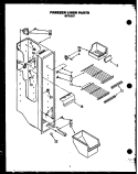 FZ LINER PARTS Diagram and Parts List for  Caloric Refrigerator