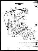 CONTROL PARTS Diagram and Parts List for  Caloric Refrigerator