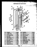 REF DOOR PARTS Diagram and Parts List for GFD24001W 2 Caloric Refrigerator
