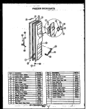 FZ DOOR PARTS Diagram and Parts List for GFD24001W 2 Caloric Refrigerator