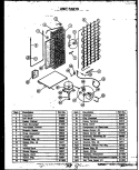 UNIT PARTS Diagram and Parts List for GFD24001W 2 Caloric Refrigerator