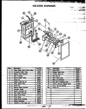 ICE DOOR Diagram and Parts List for GFD24001W 2 Caloric Refrigerator