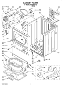 Part Location Diagram of W10837240 Whirlpool Idler Pulley with Bracket