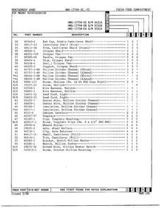 Fresh Food Compartment Page 3 Diagram and Parts List for  Admiral Refrigerator