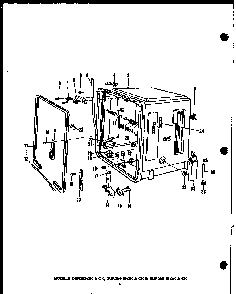 Section 8 Diagram and Parts List for  Caloric Dishwasher