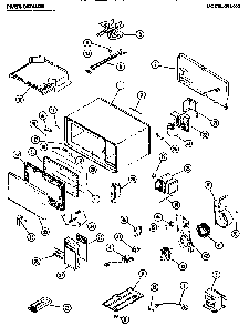 Mw Parts Diagram and Parts List for  Amana Microwave