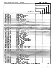 Unit Compartment And System Page 2 Diagram and Parts List for  Admiral Refrigerator
