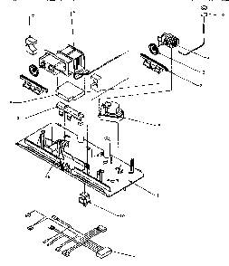 Control Panel Diagram and Parts List for P1184607WL Caloric Refrigerator
