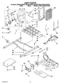 UNIT PARTS Diagram and Parts List for  Maytag Refrigerator