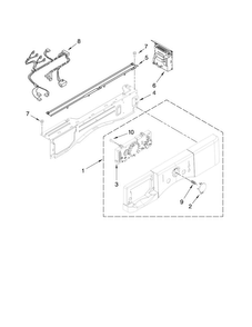 Control Panel Parts Diagram and Parts List for  Amana Washer