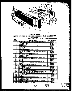Section 22 Diagram and Parts List for  Caloric Dishwasher