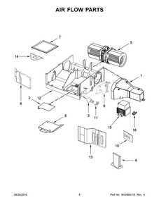 Part Location Diagram of W10892387 Whirlpool Charcoal Filter