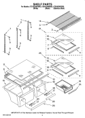 Part Location Diagram of WP2172748 Whirlpool Crisper Drawer Support  - Cut-to-Fit