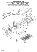 Part Location Diagram of WPW10190981 Whirlpool Ice Maker Assembly