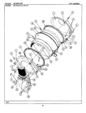 Part Location Diagram of WP314820 Whirlpool Front or Rear Drum Felt Seal