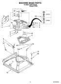 Part Location Diagram of WPW10145155 Whirlpool Suspension Spring Retainer