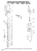 Part Location Diagram of WP2188917 Whirlpool Ice Auger Motor Shaft