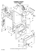 Part Location Diagram of 279827 Whirlpool Drive Motor with Pulley