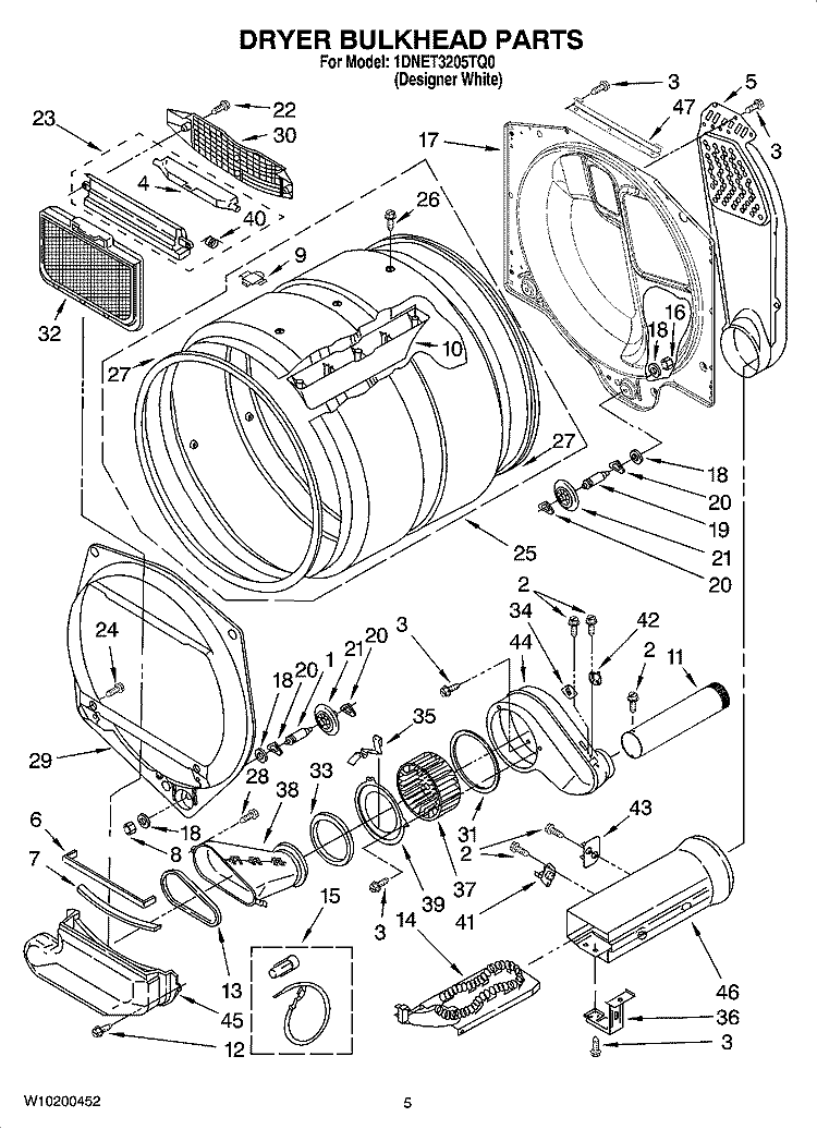Part Location Diagram of WP3387911 Whirlpool DUCT-AIR