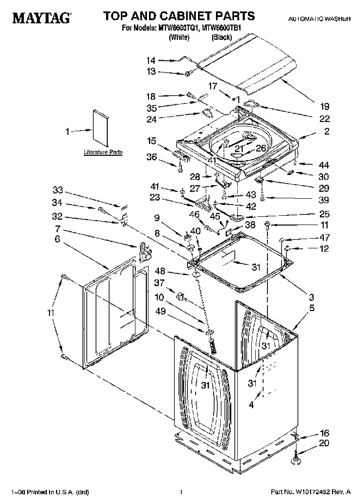 Part Location Diagram of WP8563962 Whirlpool Hinge, Spring Assembly (Glass