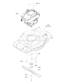Engine_Group_7502736 Diagram and Parts List for BTXPV226750HW Murray Lawn Mower