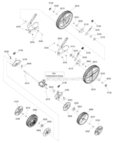 Wheels_Group_7501647 Diagram and Parts List for BTXPV226750HW Murray Lawn Mower