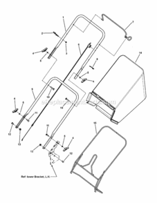 Handles_And_Controls Diagram and Parts List for 7800453 2010 Murray Lawn Mower