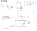 Engine Diagram and Parts List for Type 2 Poulan Leaf Blower / Vacuum