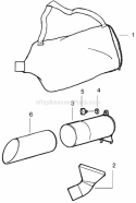 Page D Diagram and Parts List for  Poulan Leaf Blower / Vacuum