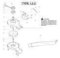 Page A Diagram and Parts List for Type 3 Poulan Leaf Blower / Vacuum