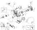 Page A Diagram and Parts List for Type 1 Poulan Chainsaw