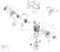 Page B Diagram and Parts List for Type 2 Poulan Chainsaw