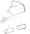 Page C Diagram and Parts List for  Poulan Leaf Blower / Vacuum