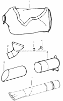 Page D Diagram and Parts List for Type1 Poulan Leaf Blower / Vacuum