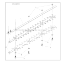 Cutting Assembly Diagram and Parts List for  Shindaiwa Hedge Trimmer