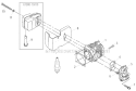Cylinder, Muffler Diagram and Parts List for  Shindaiwa Hedge Trimmer
