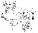 Ignition System Diagram and Parts List for  Shindaiwa Trimmer