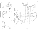 Cutter Assembly Diagram and Parts List for  Shindaiwa Hedge Trimmer